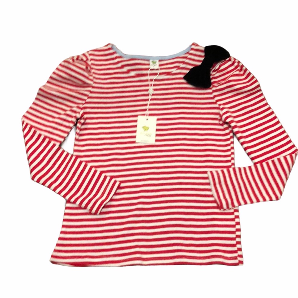 Red and White Striped Top- NEW